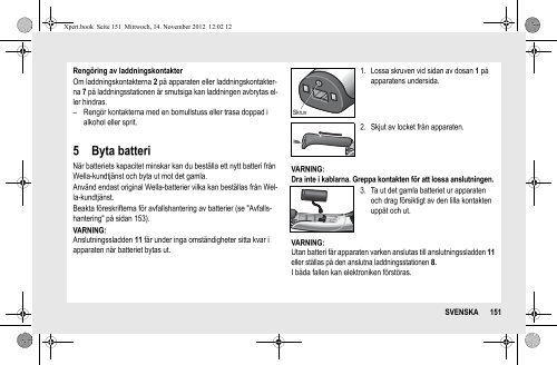 BeDIeNUNGSANLeItUNG INStrUCtION MANUAL MODe D ... - Wella