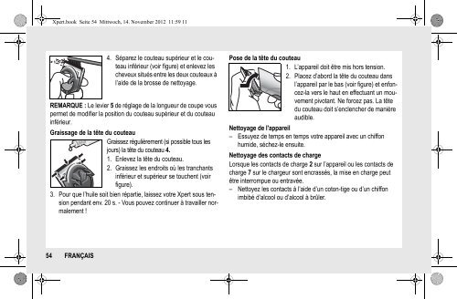 BeDIeNUNGSANLeItUNG INStrUCtION MANUAL MODe D ... - Wella