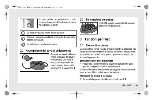 BeDIeNUNGSANLeItUNG INStrUCtION MANUAL MODe D ... - Wella