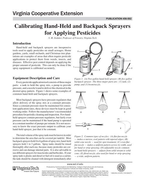 Calibrating Hand-Held and Backpack Sprayers for Applying Pesticides