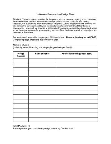 walk a thon pledge forms walk a thon pledge forms