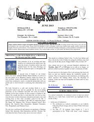 June 2013 Newsletter - Halton Catholic District School Board