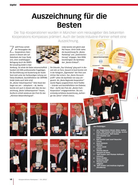Kooperations - Die erfolgreiche  Apotheke - Fachzeitschrift für die ...
