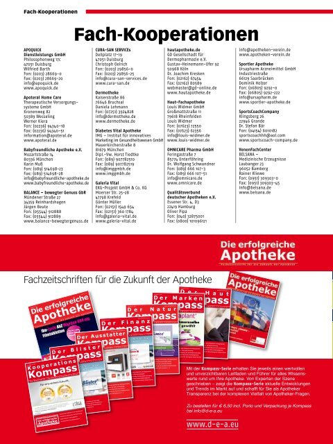 Kooperations - Die erfolgreiche  Apotheke - Fachzeitschrift für die ...