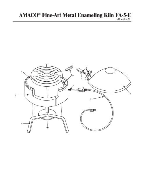 AMACOÂ® Fine-Art Metal Enameling Kiln FA-5-E