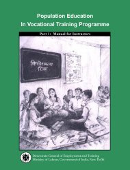 Population Education In Vocational Training Programme