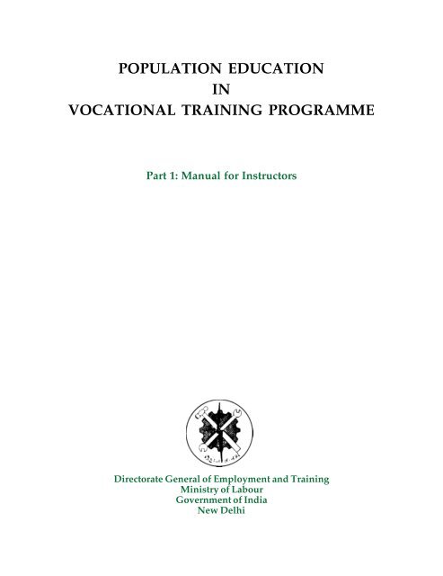 Population Education In Vocational Training Programme