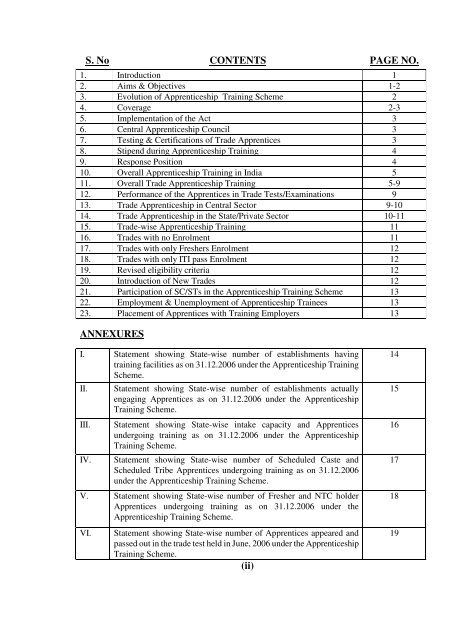 trade apprenticeship training in india - Directorate General of ...