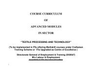 course curriculum of advanced modules in sector - Directorate ...