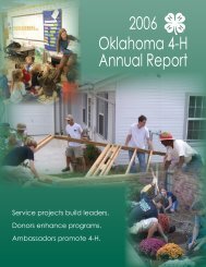 2006 Oklahoma 4-H Annual Report