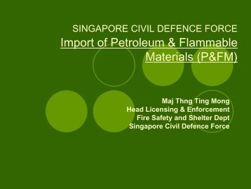 Flammable Materials - Singapore Customs