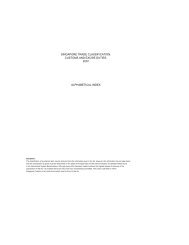 singapore trade classification, customs and excise duties, 2007 ...