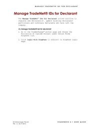 Manage TradeNetÂ® IDs for Declarant