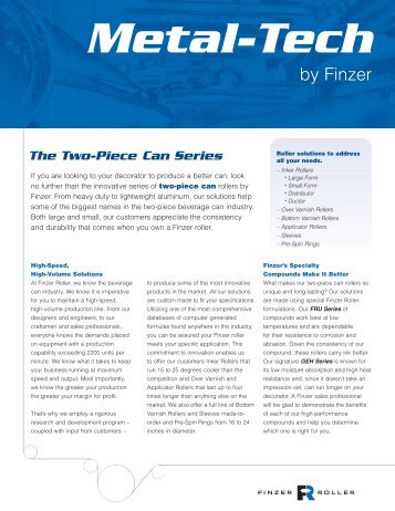 Can Tech Brochure (PDF) - Finzer Roller