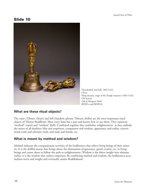 Sacred Arts of Tibet (.pdf) - Asian Art Museum | Education