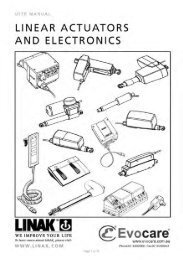 LINAK Linear Actuators & Electronics User Manual