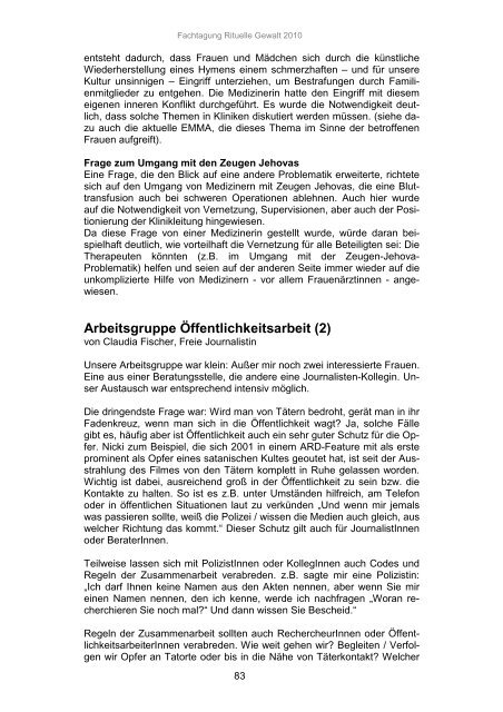 Doku-Rituelle Gewalt 24.06.2010 - Diakonie Rheinland-Westfalen ...