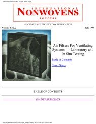 1999 - Volume 2 - Journal of Engineered Fibers and Fabrics