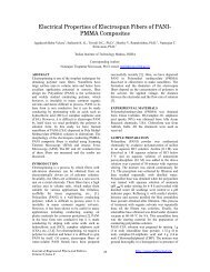 Electrical Properties of Electrospun Fibers of PANI- PMMA Composites