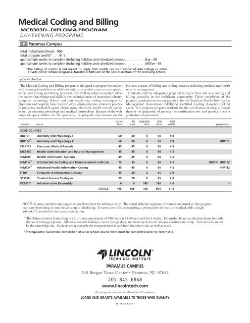 Medical Coding and Billing - Lincoln Technical Institute