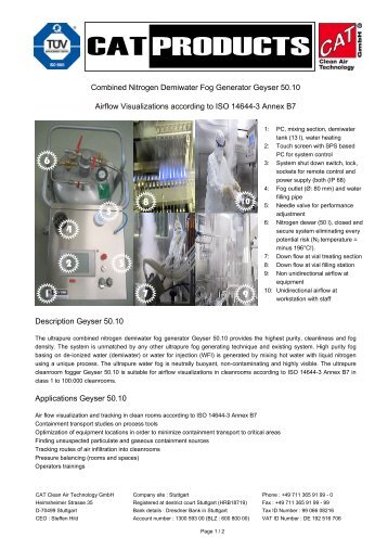 Nitrogen/Water Fogger - DOP Solutions