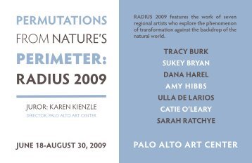 radius 2009 - Palo Alto Art Center Foundation
