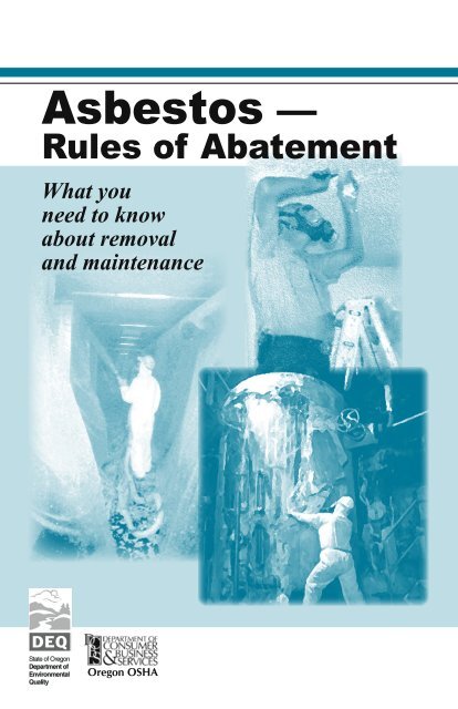Asbestos - Rules of Abatement - Oregon OSHA