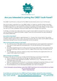 Are you interested in joining the CREST Youth Panel?