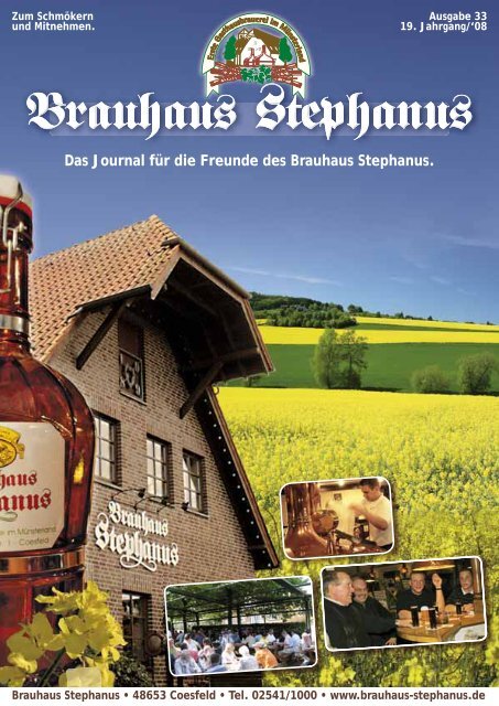 Das Journal für die Freunde des Brauhaus Stephanus.