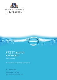 CREST awards evaluation - British Science Association