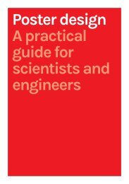 Poster design A practical guide for scientists and engineers
