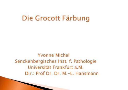 Die Grocott Färbung