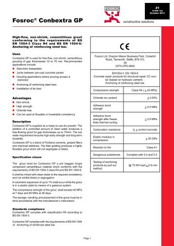 FosrocÂ® Conbextra GP - EPMS Supplies