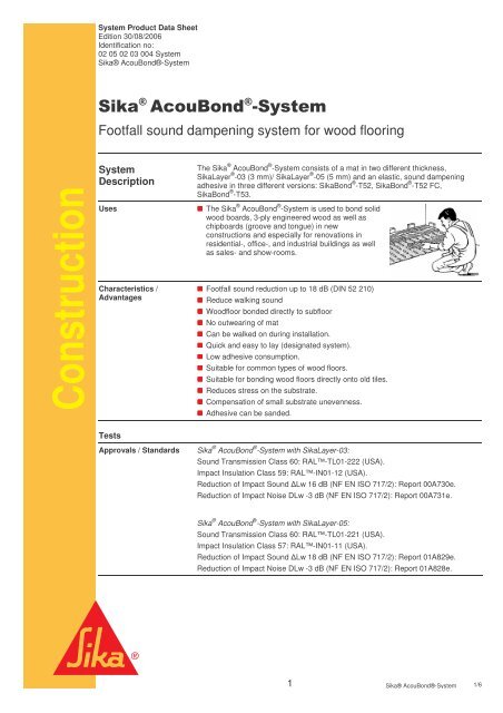 Sika Acoubond System - EPMS Supplies