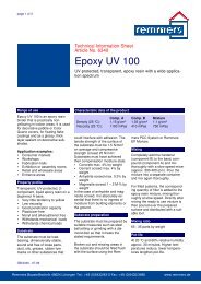 Epoxy UV 100- Technical Data Sheet - Conservation Technology