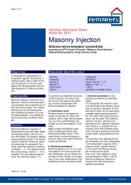 Masonry Injection - Remmers UK Limited