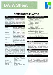 DATA Sheet CEMPROTEC ELASTIC - EPMS Supplies