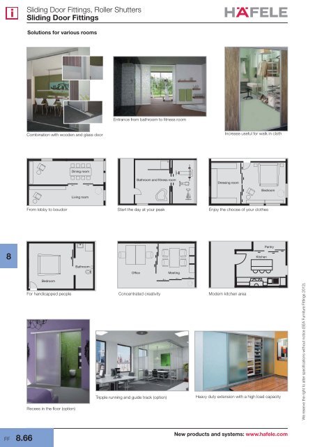 Sliding Door Fittings - Hafele