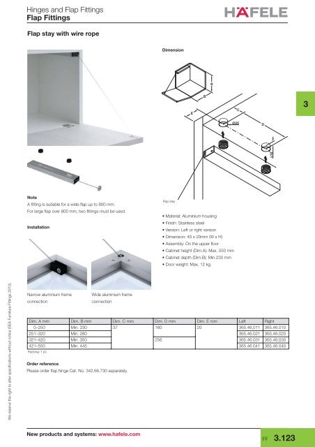 Flap Fittings - Hafele