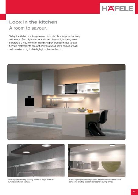 THE LED LIGHTING SYSTEM FOR FURNITURE 2012 - Hafele