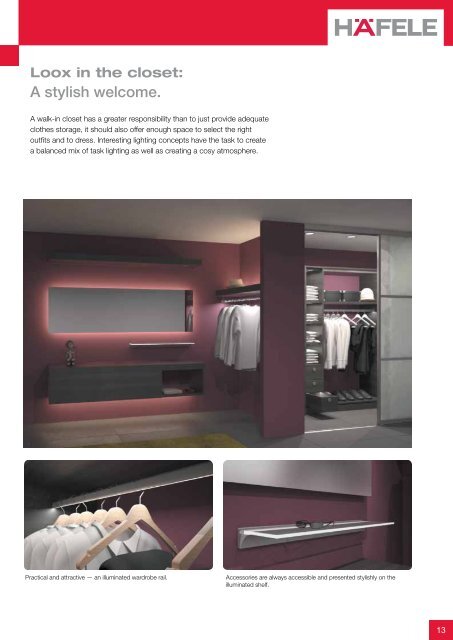 THE LED LIGHTING SYSTEM FOR FURNITURE 2012 - Hafele