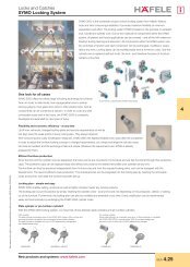 Lock and catches - Symo locking system - Hafele