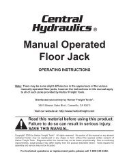 Floor Jack Transmission Adapter Harbor Freight Tools