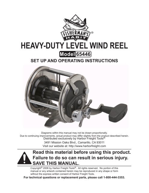 Heavy-Duty LeveL WinD ReeL - Harbor Freight Tools