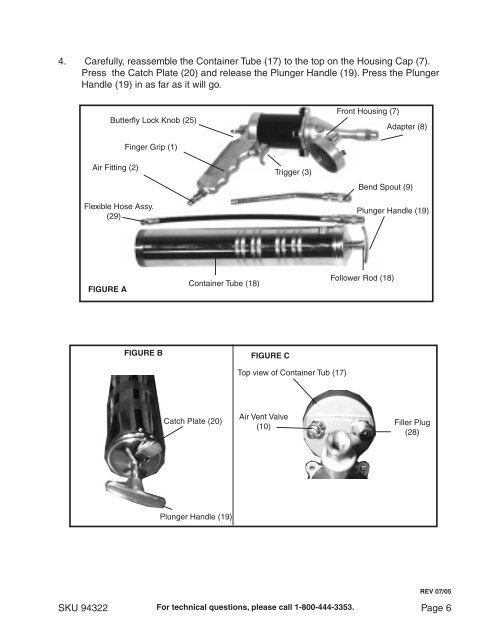 AIR GREASE GUN - Harbor Freight Tools