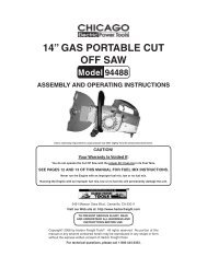 14â GAS PORTABLE CUT OFF SAW - Harbor Freight Tools