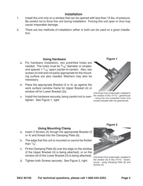 92192 Manual - Harbor Freight Tools