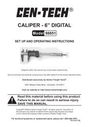 caliper - 6â digital - Harbor Freight Tools