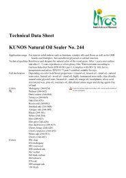Technical Data Sheet KUNOS Natural Oil Sealer No. 244