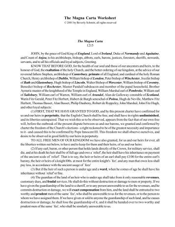 Worksheets Magna Carta Worksheet main idea worksheets the magna carta worksheet love to learn place